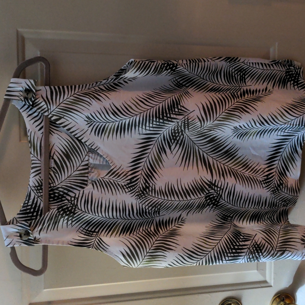 Loft Sleeveless Palm Print Top